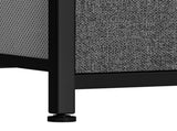 8 Drawers Dresser Chest of Drawers for Fabric Storage Dressers for Living Room Black Gray 05132332