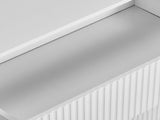 Handleless Grille-Finished 4-Drawer Bedside Table P2 Particleboard MDF & Melamine Veneer 28721964
