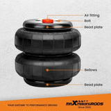 2 Packs Air Ride Suspension Bag Standard 2500 lb 1/2"npt Single Port Heavy Duty 21345426