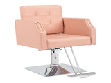 PVC leather aluminum alloy foot pedal rivet type square chassis high oil pump barber chair 150kg 96072423