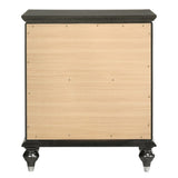 Metallic Grey Nightstand with 2 Drawers B062P181327