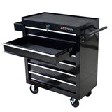 Rolling Tool Chest, 6 Drawer Tool Box with Wheels, Heavy Duty Industrial Service Cart Storage W1102138406