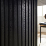 46.45 inch MDF Dining Table for Dining Room Round Dinner Tables Mid-Century Modern Table BLACK W876P263005