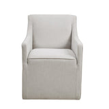 Slipcover Dining Arm Chair with Casters B035118590