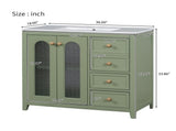 36-inch bathroom vanity with two soft close doors, adjustable shelves and three drawers N729P184710F