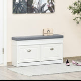 Shoe Bench with Storage Cabinets 82219097