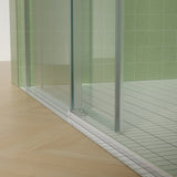 56"-60"W x 76"H Frameless Door, Sliding Door, Premium 5/16" Thick Tempered Glass W2011P198051
