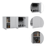 Sitka Wall Cabinet, Two Spacious Divisions, Four Doors B128P148809