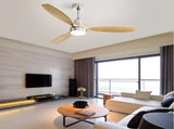 Low Profile 52 Inch Integrated LED Indoor Ceiling Fan with Light Kit and Remote Control for Living W934P146038