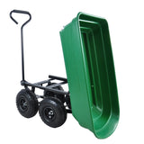 Folding car Poly Garden dump truck with steel frame, 10 inches. Pneumatic tire, 300 pound capacity, W22752500
