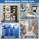 Blue Folding Shopping Cart 27888926
