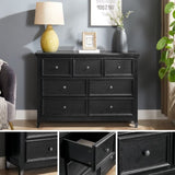 ZUN Modern 7 Drawers Dresser 7 Drawers Cabinet,Chest of Drawers Closet Organizers and Clothes W2275P149785