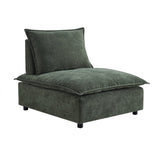 Modern Upholstered Chair Leisure Sofa Lounge Chair Removable Pillow - Armless Accent Chair for W1765P190107