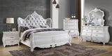 Opulence Modern Style 5-Drawer Chest Made with Wood in Pearl White B009P240964