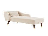 Modern Chaise Lounge Chair Velvet Upholstery W1097124938