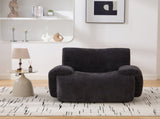42" Wide Modern Upholstered Oversized Accent Chair, Boneless Single Sofa Chair, Chenille Armchair W3118P453261