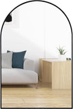 24x36 Inch Black Metal Framed Arched Bathrrom Mirror for Wall. W2203P303839