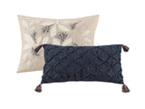 8 Piece Cotton Comforter Set Navy Cal King B035128844