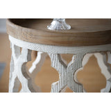 23" Large Distressed White Side Table W2078125380