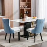 ZUN Furniture,Modern, High-end Tufted Solid Wood Contemporary PU and Velvet Upholstered Dining Chair 66634547