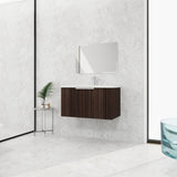 36 Inch Bathroom Cabinet With Resin Sink,Soft Close Doors,Float Mounting Design W999P204953
