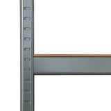 110 x 45 x 180cm 5 Tiers Powder Coated Storage Rack Gray 50537221