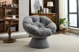 Oversized Swivel Accent Chair, 360 Swivel Barrel Chair, Papasan Chair for Living Room Bedroom W1752P172292