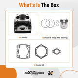 Cylinder Piston Top End Rebuild Kit for EZGO Golf Cart 2 Cycle Engine 1976-1988 97511976