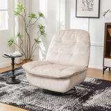 Ivory recliner, reclining lazy chair, mobile phone holder, large and comfortable reading chair, W1170P183257
