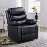 Black Power Recliner with Pillow Top Arms B062P184508