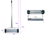 Heavy Duty Rolling Lawn Aerator, Rotary Push Tine Spike Soil Lawn Aerator Gardening Tool with 36790903