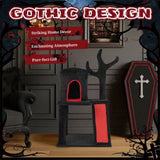 42" Gothic Cat Tree, Halloween Cat Tower Cat Tree with Spacious Cat Condo, Brach Shaped Scratching 66263923