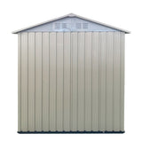 ZUN Outdoor Storage Garden Shed 5FTx3FT Apex Roof White W2794P243307