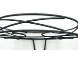 (2 pack) 13IN Round Matte Black Metal Plant Stand 04418743