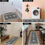 ZUN Kitchen Rug Sets 3 Piece with Runner Non Slip Kitchen Rugs and Mats Washable Kitchen Mats for Floor 63431658