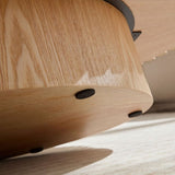 Modern Handcraft Drum Table Length 43.7 inch Ellipse Table for Living Room,Oval Small W2582P188739