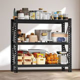 3-Tier Industrial Shelving Rack - 47in, Heavy Duty Steel Shelving Unit Adjustable, 51.2" W*23.6" 28824879