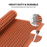 Red Rubber Floor Mat, 60*90*1cm, Anti-Fatigue & Durable 74480158