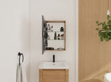 20'' Bathroom Mirror Cabinet with Storage,Wall Mounted Medicine Cabinet with Mirror Door,Adjustable W999P470282