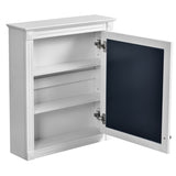 24'' x 27'' Wall Mounted Bathroom Storage Cabinet with Mirror, Medicine Cabinet with Height N710P195492K