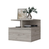 Augusta Floating Nightstand with 2-Tier Shelf and 1-Drawer B128P148659