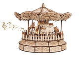 music park 3d Wooden Puzzle Carousel Music Box Handmade Assembly Model Kit Holidays Birthdays 16811073