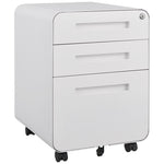 ZUN 3 Drawer Mobile File Cabinet Under Desk Office,Simple Style Versatile Storage Cabinet for 88767772