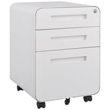 ZUN 3 Drawer Mobile File Cabinet Under Desk Office,Simple Style Versatile Storage Cabinet for W1247P145905