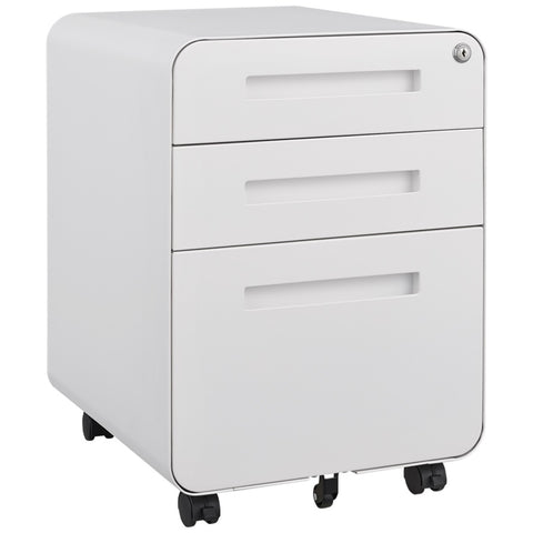 ZUN 3 Drawer Mobile File Cabinet Under Desk Office,Simple Style Versatile Storage Cabinet for W1247P145905