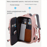 Women's Large Capacity Backpack with USB Charger and Shoe Pocket, Flight-Approved for Easy Travel. 88634243