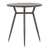 Clara Industrial Round Dinette Table in Antique Metal by LumiSource B202P223322