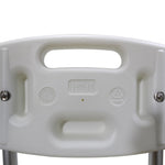 ZUN Medical Bathroom Safety Shower Tub Aluminium Alloy Bath Chair Transfer Bench with Wide Seat White 01598497