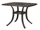 21.3inch Square Garden Cast Aluminum Table Bronze 03214144