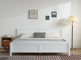 FCH Queen Pine Single-Layer Core Vertical Stripe Full-Board Curved Headboard With The Same Bed Tail 83746099